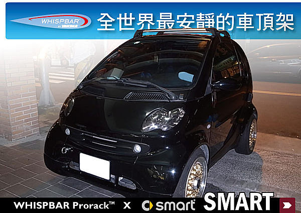 SMART 專用 WHISPBAR 車頂架