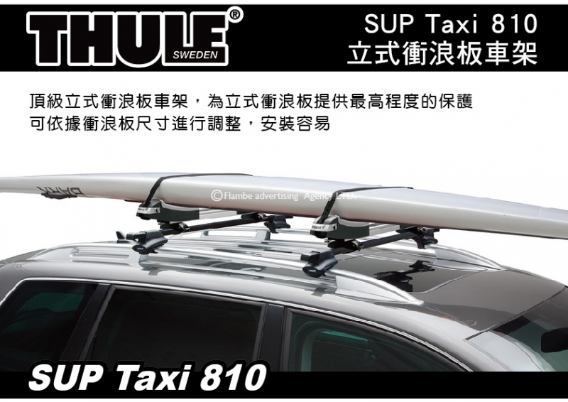 Thule SUP Taxi 810 立式衝浪板車架 車頂攜帶衝浪板 車頂架 攜浪板架