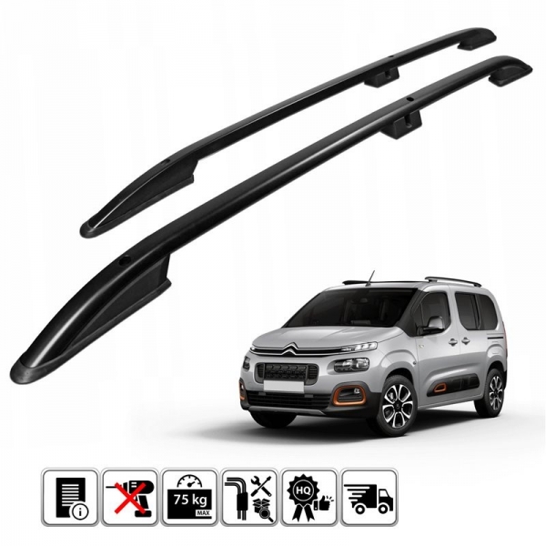 土耳其進口【OMSA LINE】雪鐵龍 布丁狗 Berlingo 短軸專用 行李架 車頂架 黑色 5732933B 土耳其進口【OMSA LINE】雪鐵龍 布丁狗 Berlingo 短軸專用 行李架 車頂架 黑色 5732933B